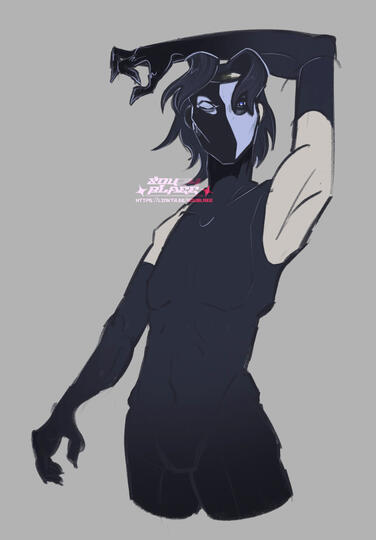 Flat colour Halfbody