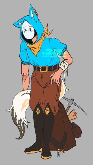 Flat colour Fullbody