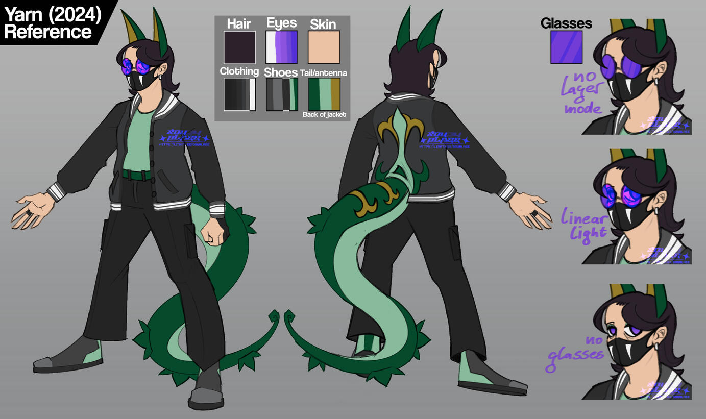 Front and back reference sheet + Extras